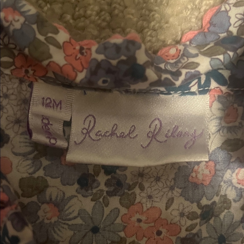 Rachel Riley Floral Ruffle Dress 12M - Picture 2 of 4